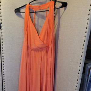 Like New BCBG Maxazria Mandarin High Low Elegant dress
